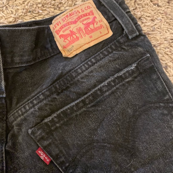 Levi's Pants - Levi’s 501 black cutoff shorts size 26.